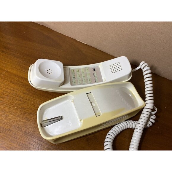 Southwestern Bell System Trimline Touchtone Phone 2-Tone Yellow White Working - Picture 2 of 9